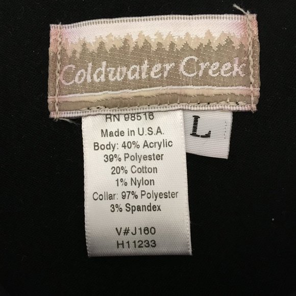 Women's Coldwater Creek Tapestry Vest Moose Fish Woods Mountain Lodge LARGE - Picture 4 of 4